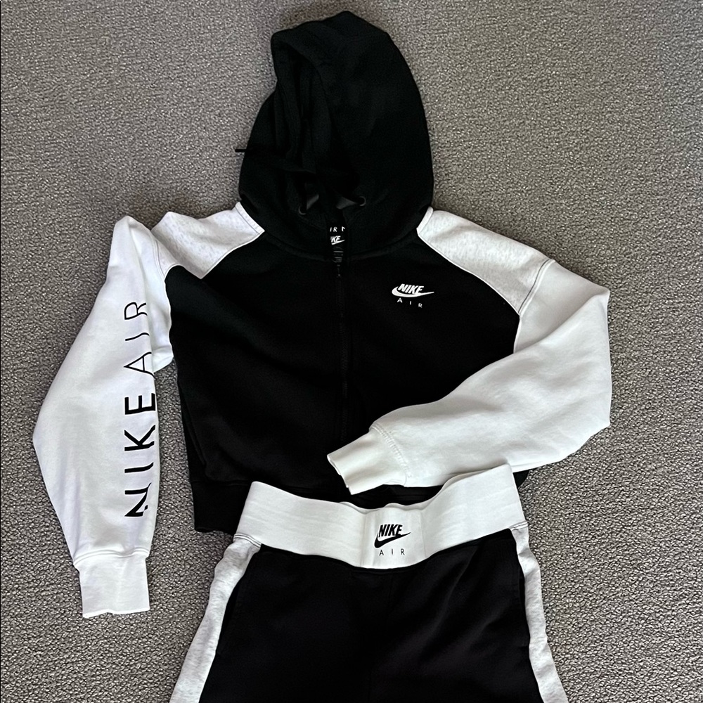 Nike Black and White Track Suit